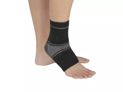 Бандаж компрессионный на голеностопный сустав с силиконовыми пелотами Т-8681 (Т.46.81) Evolution Silver